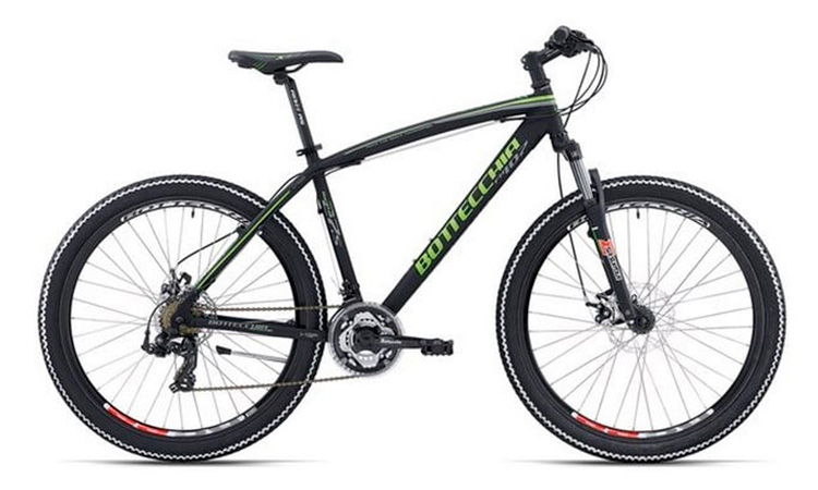 Фотографія Велосипед Bottecchia MTB DISK TX55 27,5" (2019) 2019 Чорно-зелений